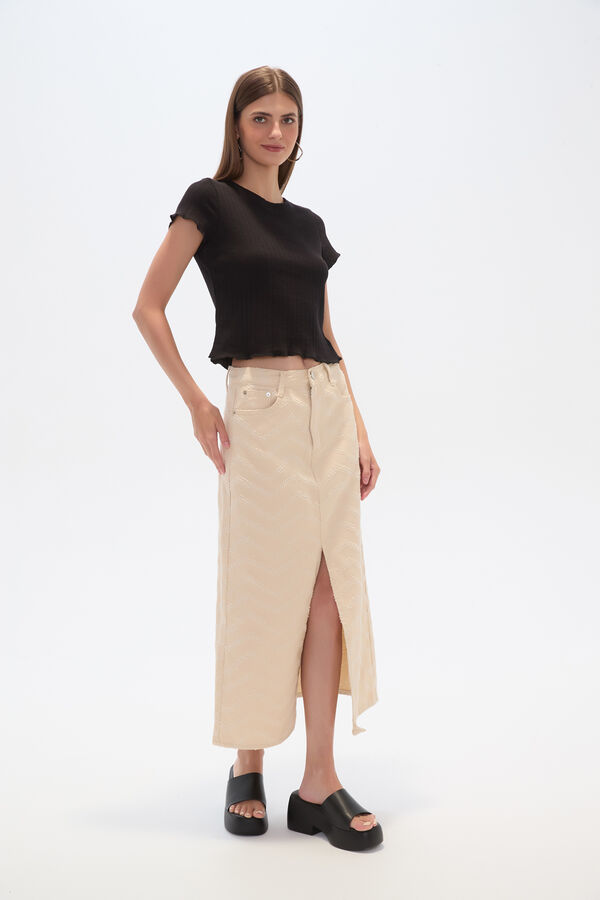 FALDA POLITA CRUDO / NATURAL image number null