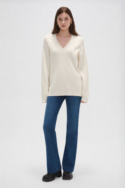 SWEATER VARSITY CRUDO / NATURAL image number null