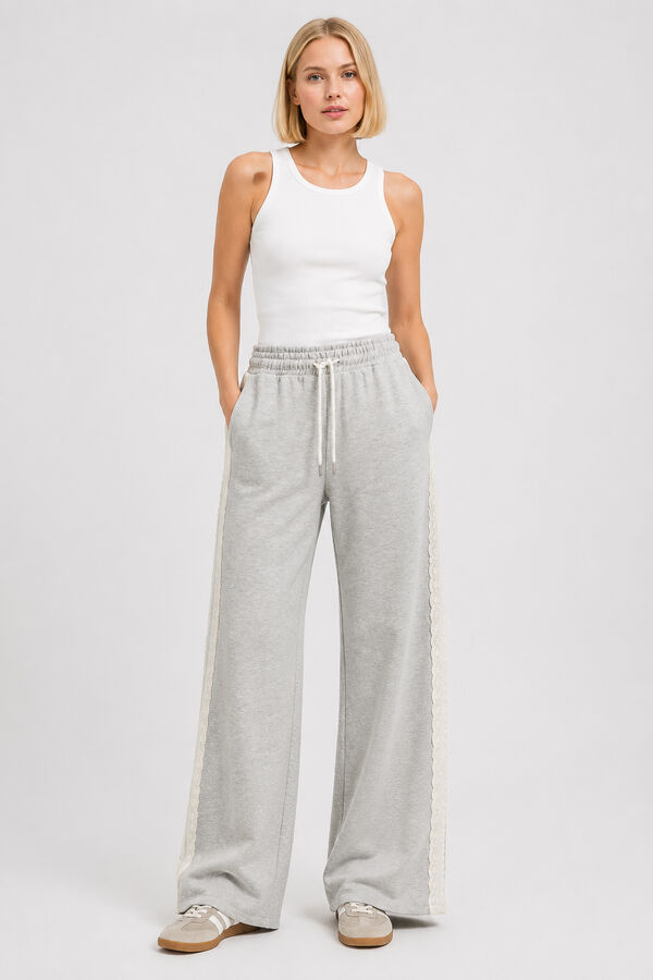 PANTALON DEPORTIVO ERYTH GRIS MELANGE image number null