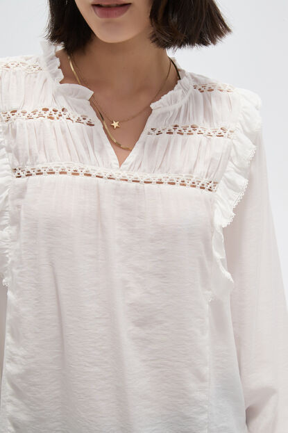 BLUSA TIREN MARFIL  / OFF WHITE image number null