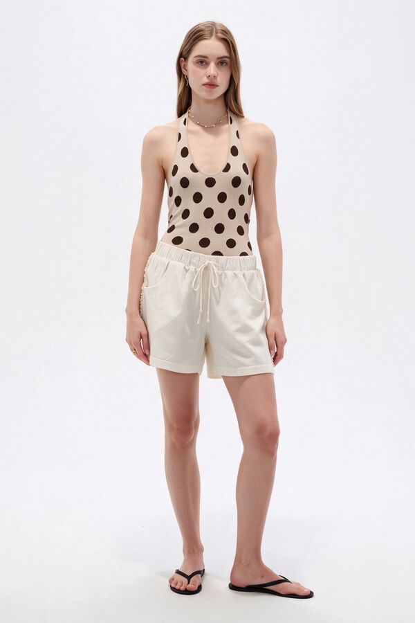 SHORT ALVIX 70809 MARFIL  / OFF WHITE image number null