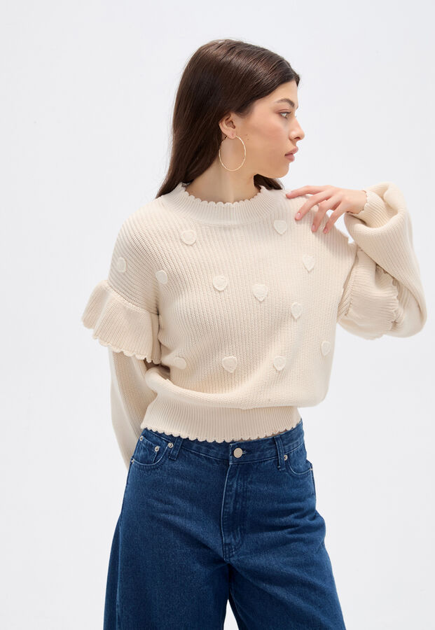 SWEATER NURVIA CRUDO / NATURAL image number null