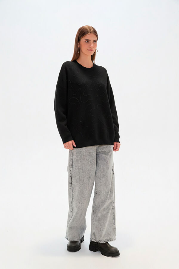 SWEATER DRACE NEGRO image number null
