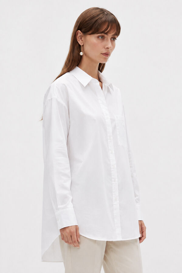 CAMISA TUNNIS 70607 MARFIL  / OFF WHITE image number null