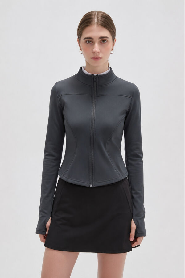 CAMPERA PALUA GRIS OSCURO image number null