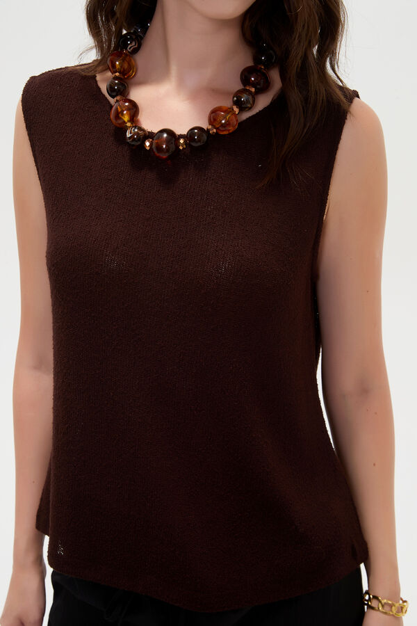 MUSCULOSA IKAT 70809 CHOCOLATE image number null