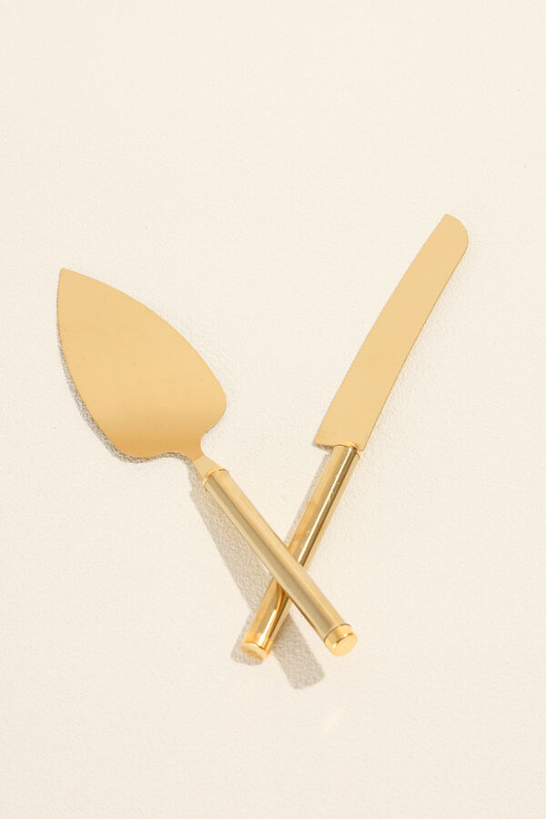 Accesorios Set Cuchillo Torta dorado COLOR UNICO image number null