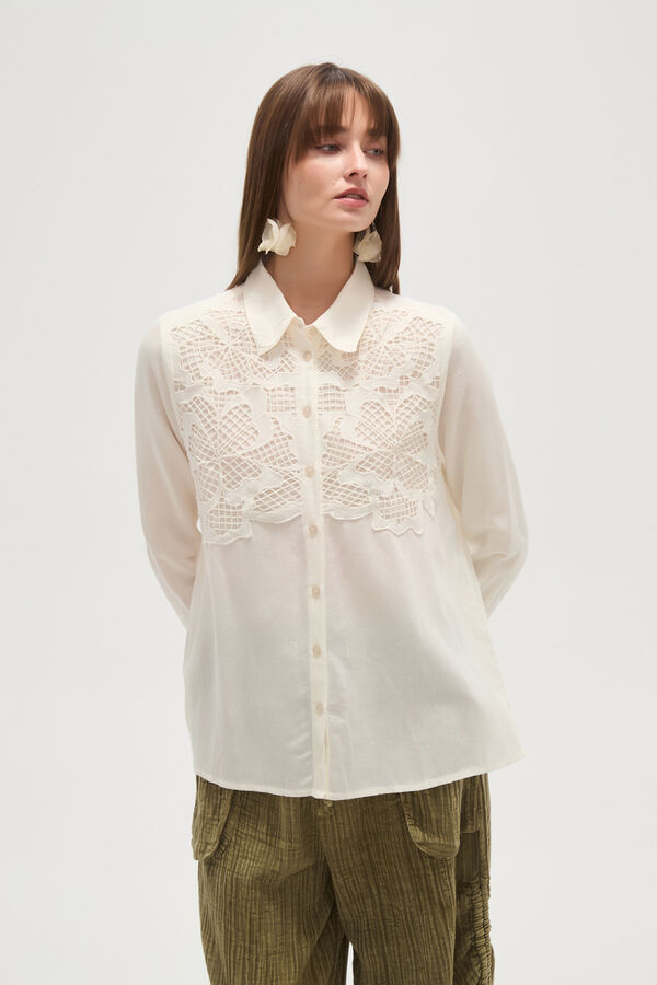 CAMISA JAYAS MARFIL  / OFF WHITE image number null
