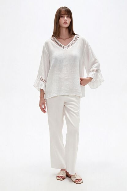 BLUSA SURNIA 70809 MARFIL  / OFF WHITE image number null