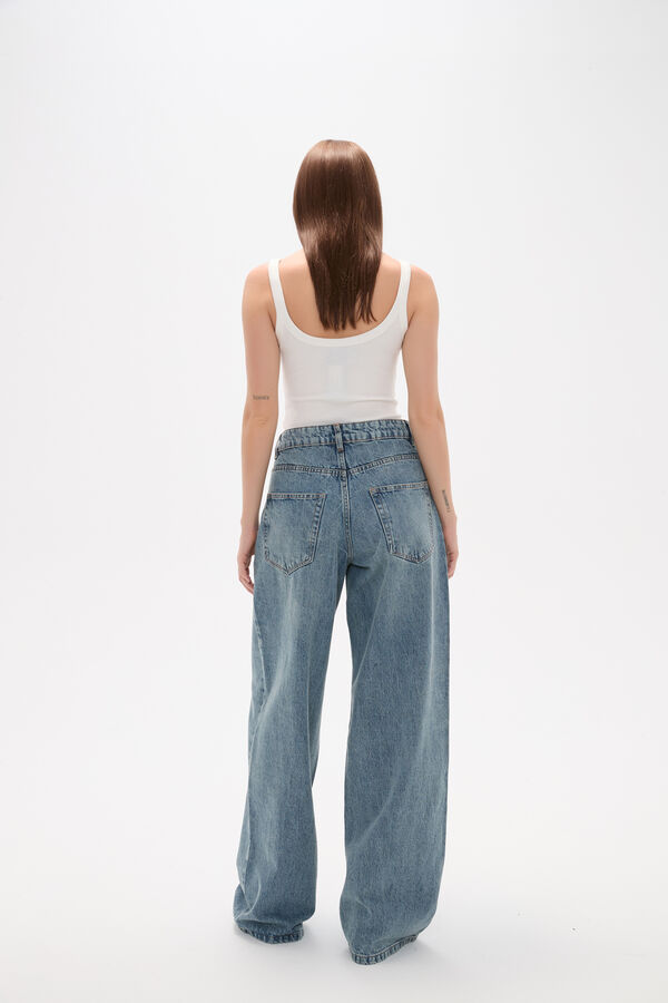 PANTALON OPALAN AZUL GRISACEO image number null