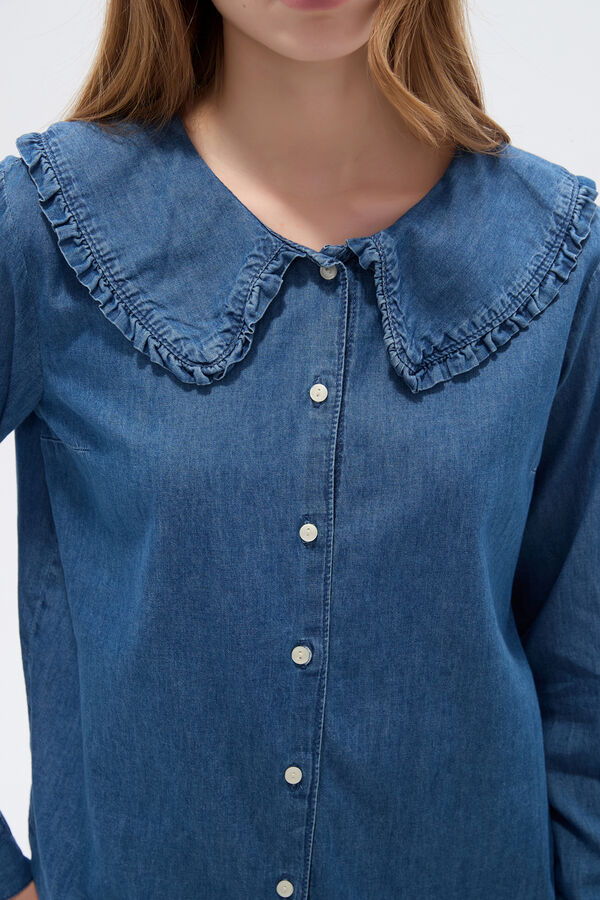 CAMISA HONNA 70607 AZUL MEDIO image number null