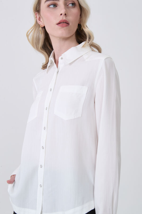 CAMISA NETER MARFIL  / OFF WHITE image number null