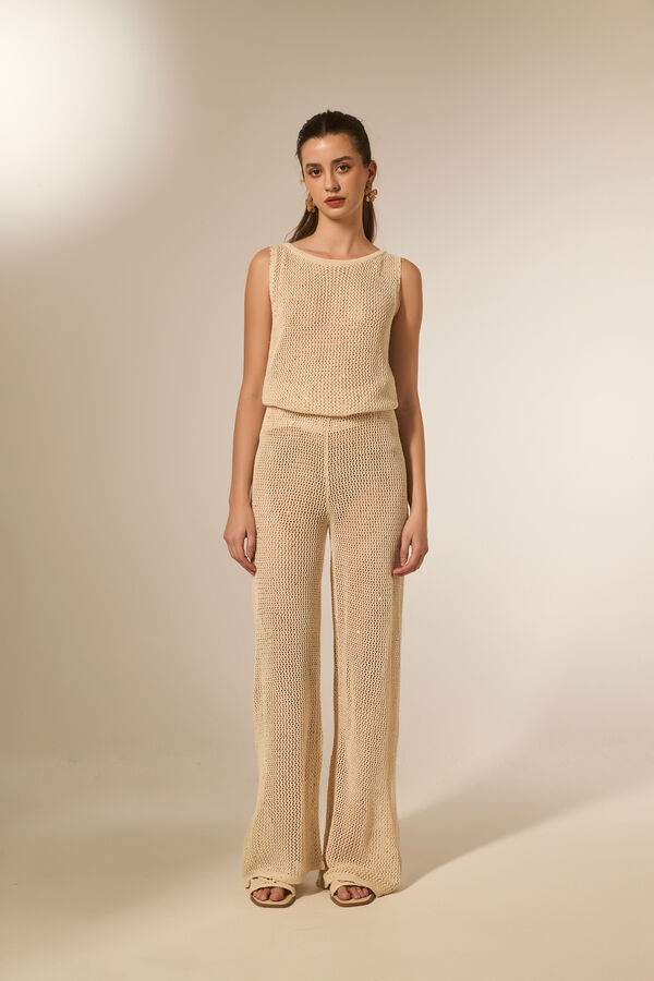 PANTALON TEJUNE DORADO image number null