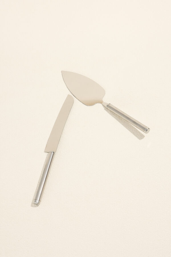 Accesorios Set Cuchillo Torta plateado COLOR UNICO