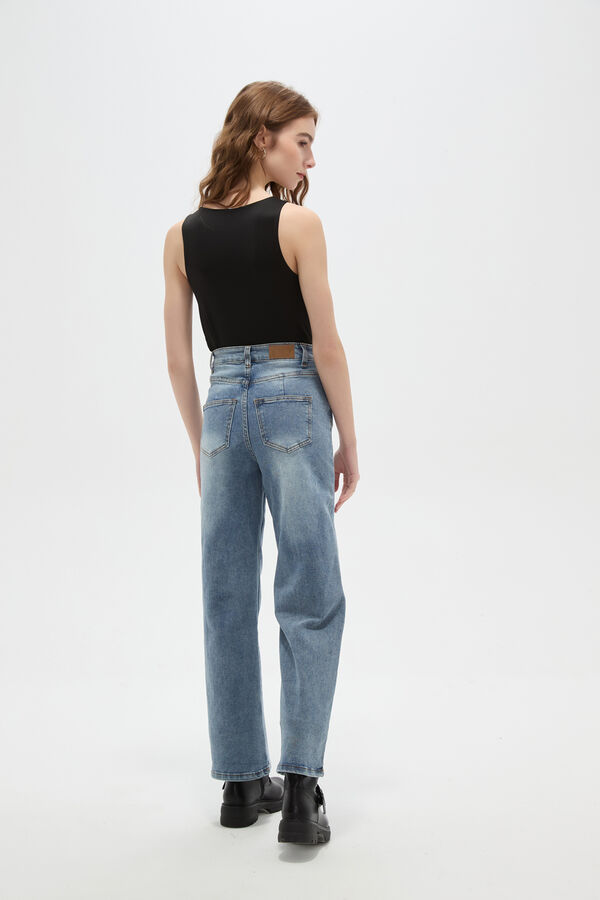 PANTALON RUBBIA AZUL CLARO image number null