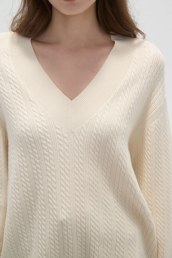 SWEATER VARSITY CRUDO / NATURAL image number null