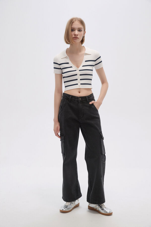 PANTALON SASH GRIS OSCURO image number null