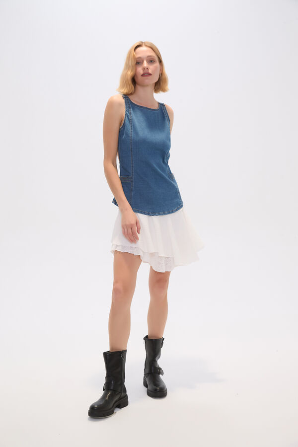 FALDA COLEMA MARFIL  / OFF WHITE image number null