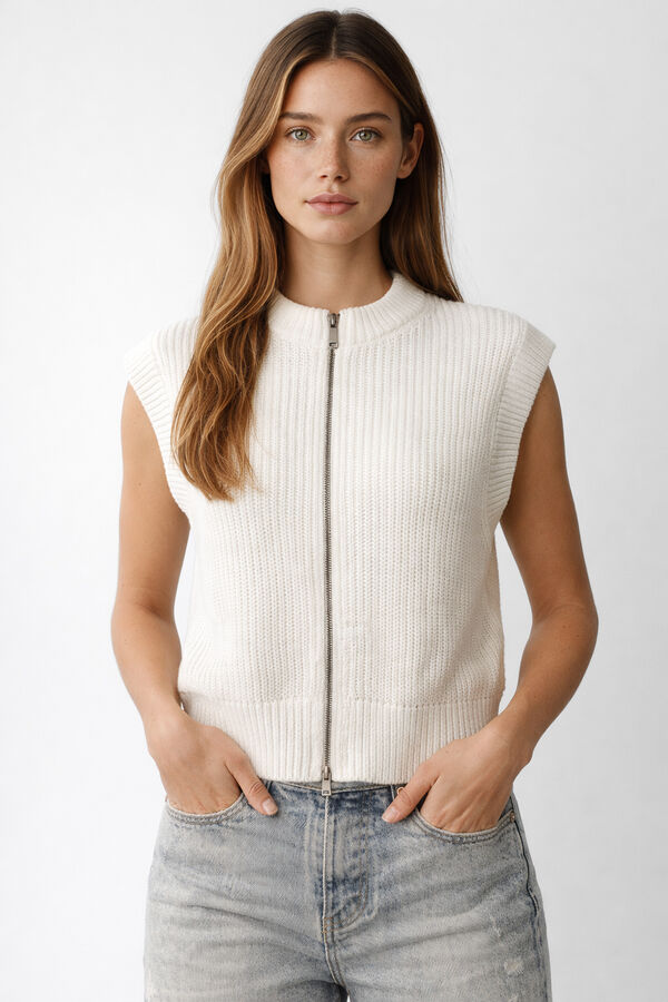 CHALECO NIDRA MARFIL  / OFF WHITE image number null