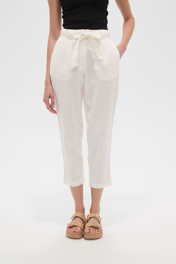 PANTALON SOUZA MARFIL  / OFF WHITE image number null