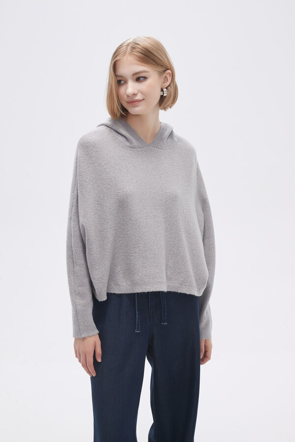 SWEATER PLIDI GRIS MELANGE MEDIO image number null