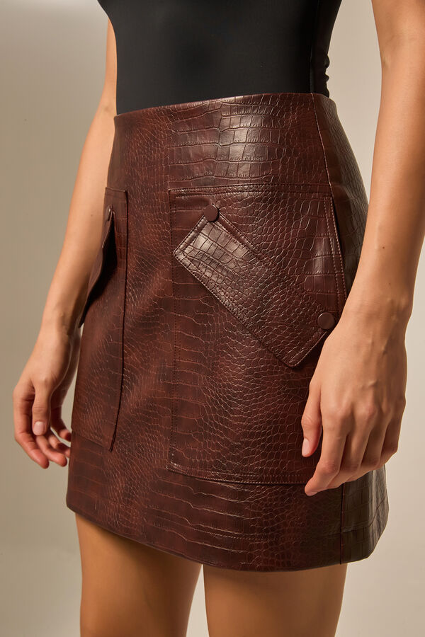 FALDA KIRINE CHOCOLATE image number null