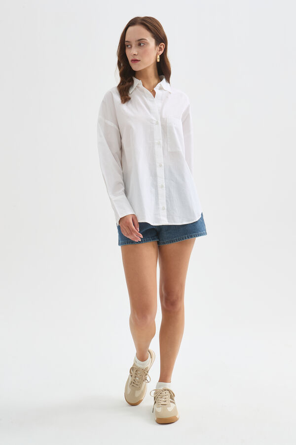 CAMISA TUNNIS 70607 MARFIL  / OFF WHITE image number null
