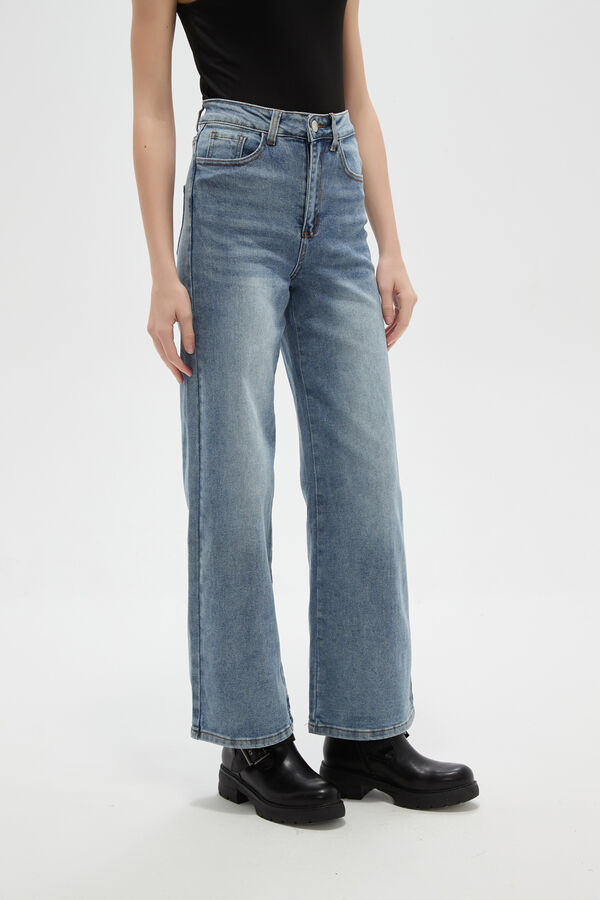 PANTALON RUBBIA AZUL CLARO image number null