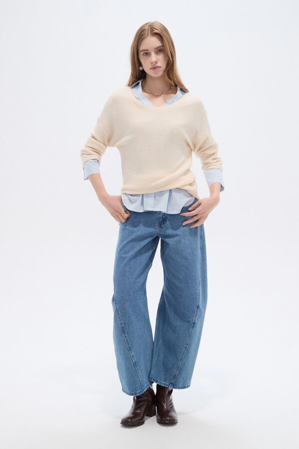 SWEATER SERENITE 70607 CRUDO / NATURAL image number null