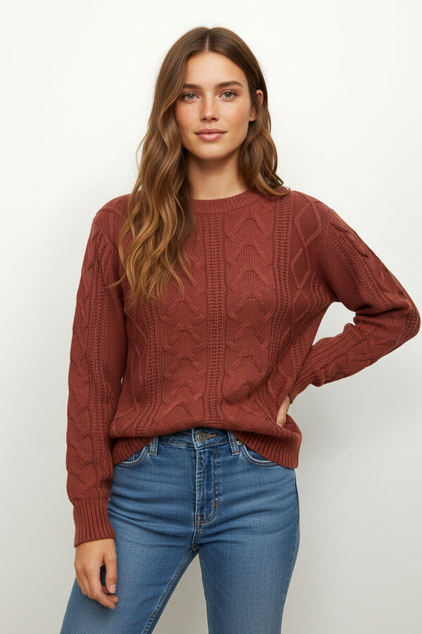 SWEATER FOCIO BORDEAUX image number null
