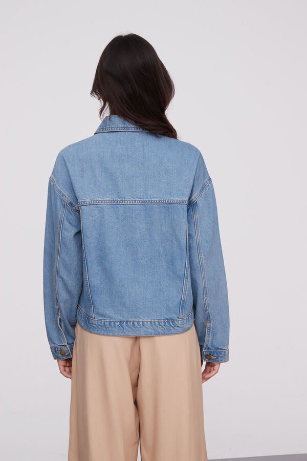 CAMPERA LIAH AZUL GRISACEO image number null