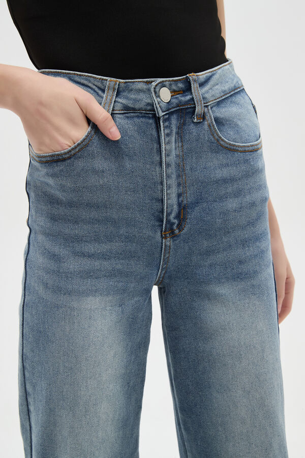 PANTALON RUBBIA AZUL CLARO image number null