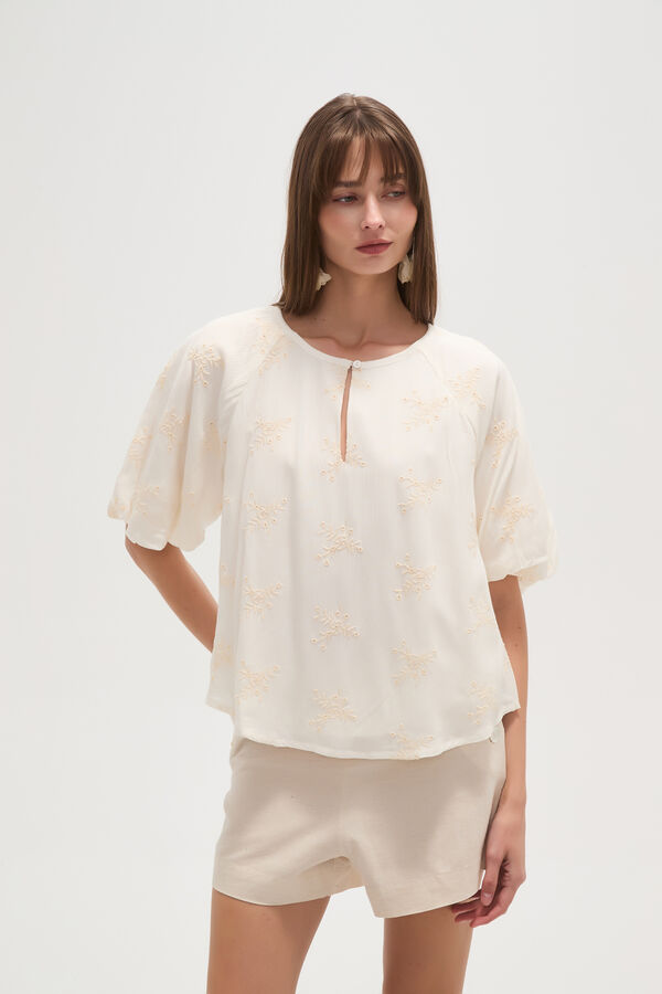 BLUSA JACINTE CRUDO / NATURAL image number null