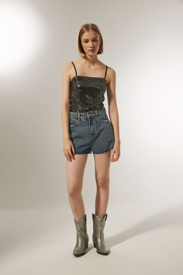 SHORT MIRSO AZUL GRISACEO image number null