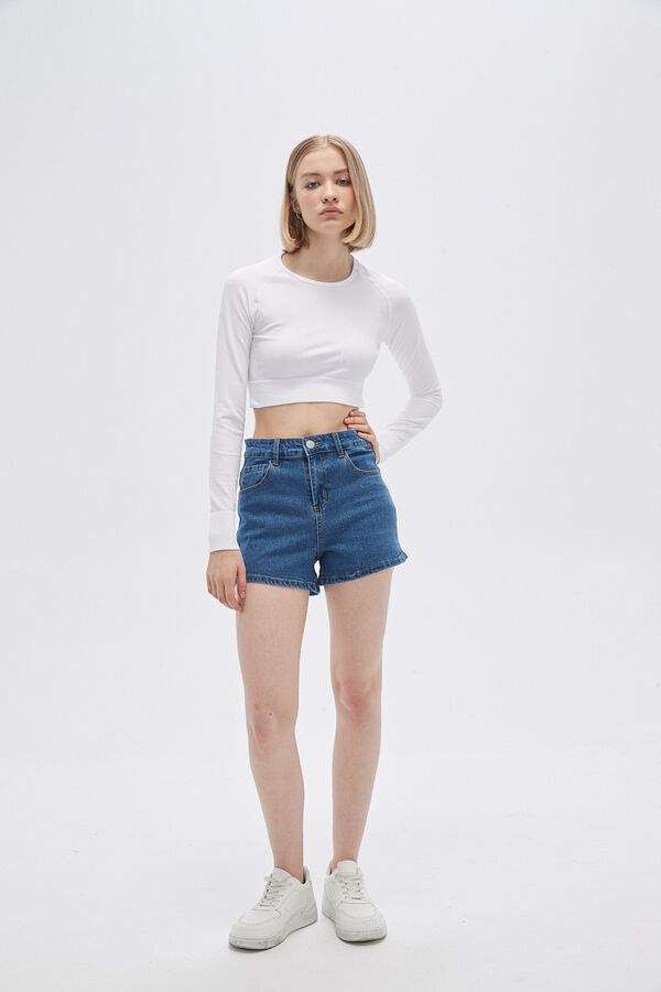 SHORT BASICILATA AZUL image number null