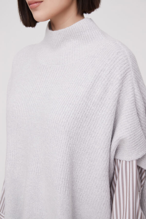 PONCHO AMELIEN GRIS MELANGE