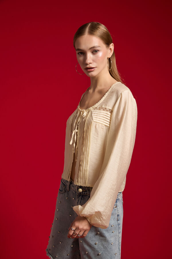 BLUSA ILARI 70607 CRUDO / NATURAL image number null