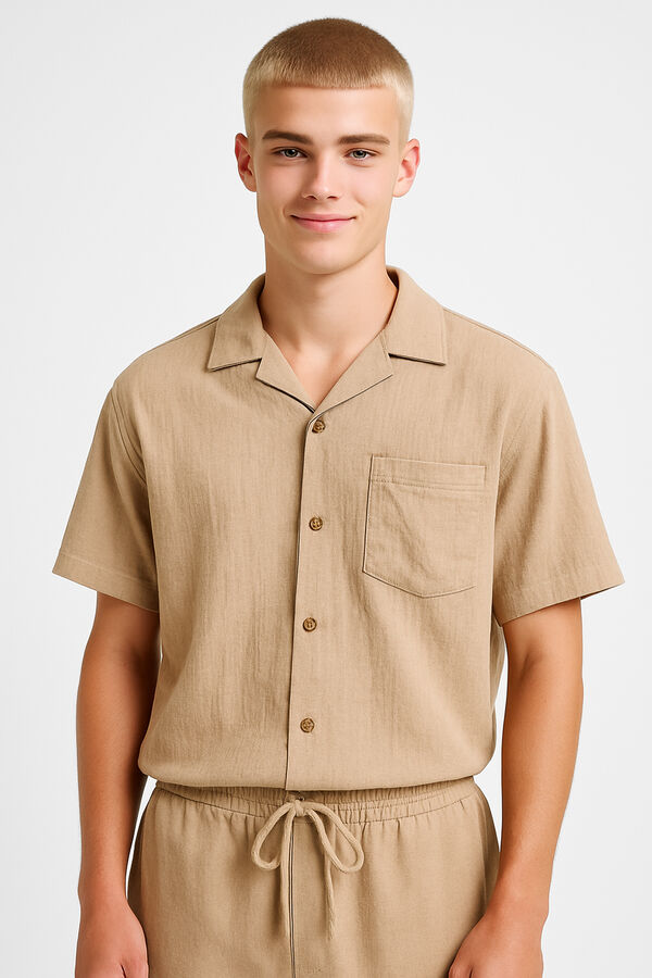 CAMISA ZERAN CAQUI image number null