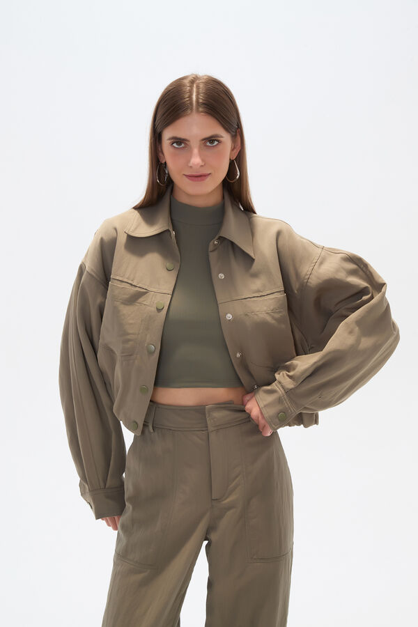 CAMPERA RIUNA VERDE OLIVA CLARO image number null