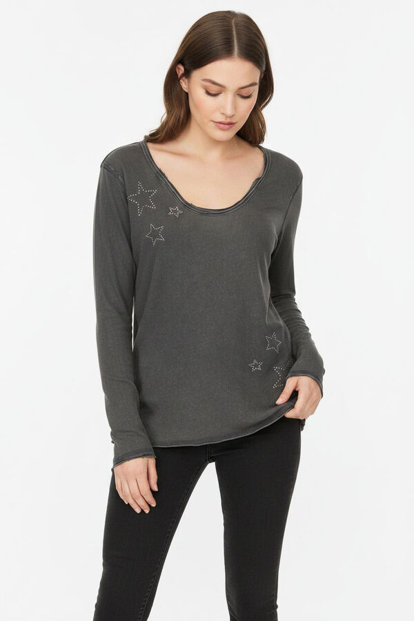 REMERA LORYTH GRIS OSCURO image number null