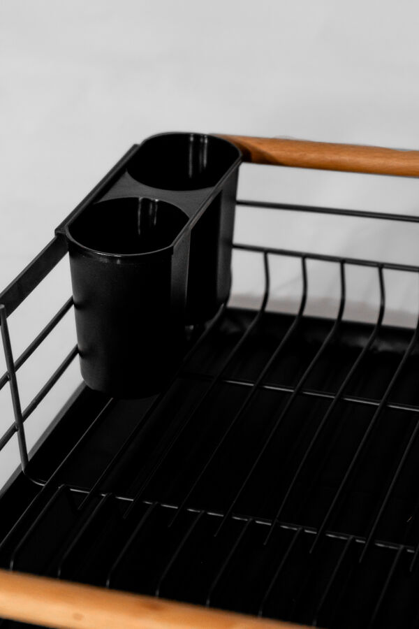 Organizaci&oacute;n y Limpieza Escurridor de Platos Un Nivel 8 NEGRO image number null