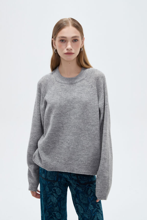 SWEATER CHULIA GRIS MELANGE MEDIO image number null