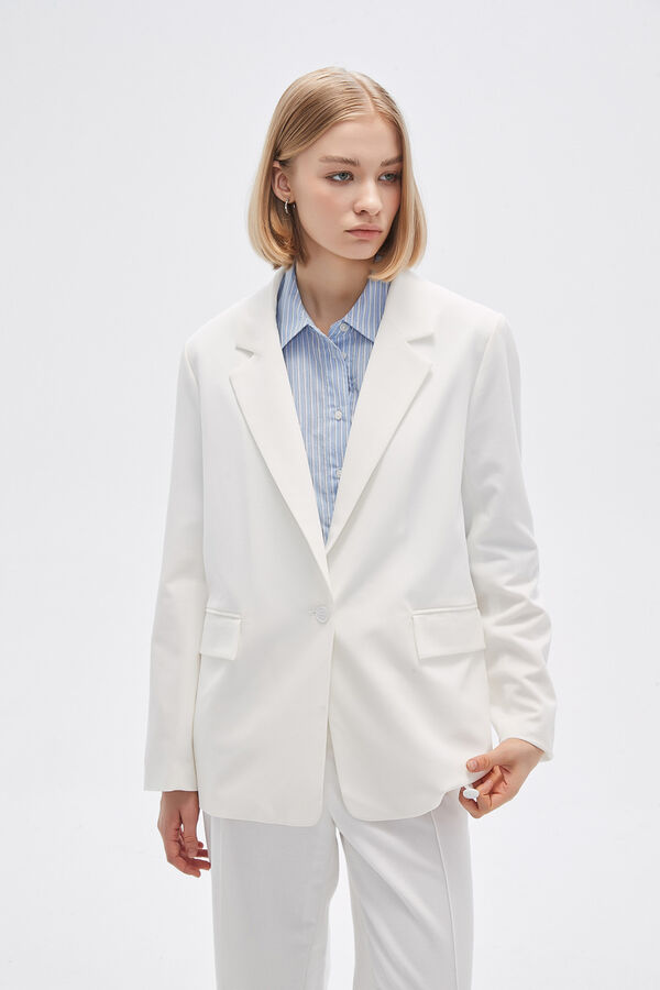 BLAZER ABELLA MARFIL  / OFF WHITE image number null