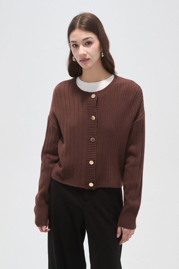 CARDIGAN ELOALIA CHOCOLATE image number null