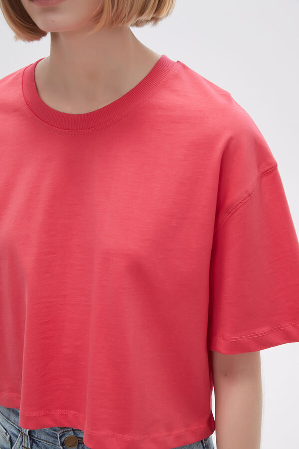 REMERA SOLIS ROJO CORAL image number null