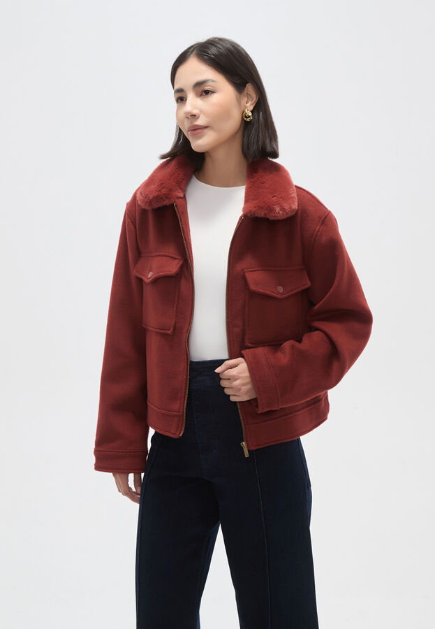 CHAQUETA KORYN LADRILLO image number null