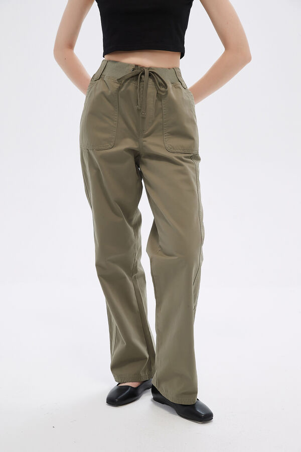 PANTALON ZAZI VERDE OLIVA image number null