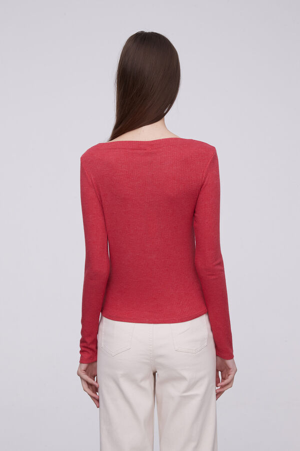 REMERA BILDEIN ROJO OSCURO image number null