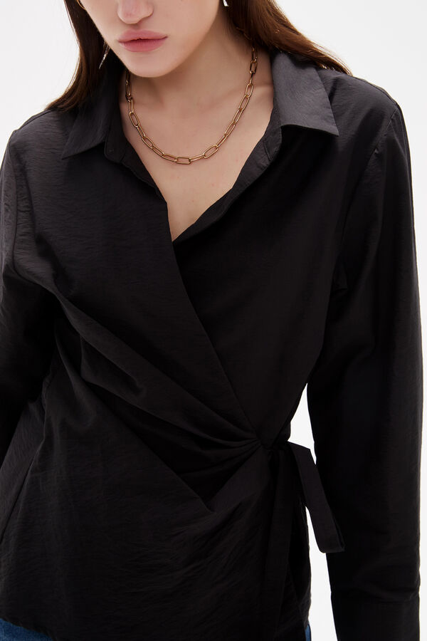 CAMISA ARUNA NEGRO image number null