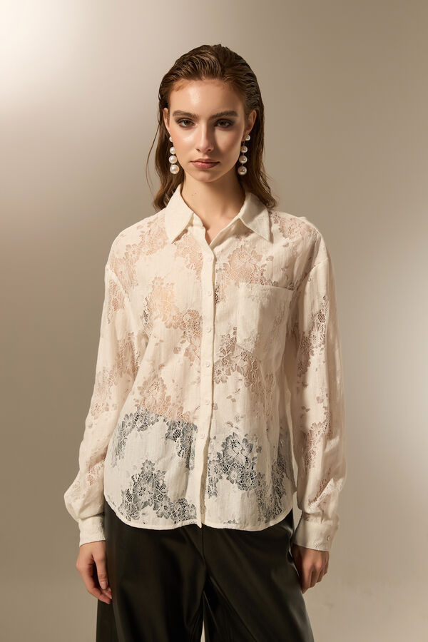 CAMISA VALESSA MARFIL  / OFF WHITE image number null